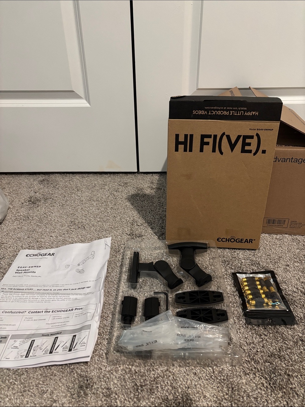 HI FI(VE) Black Speaker Wall Mounting Kit